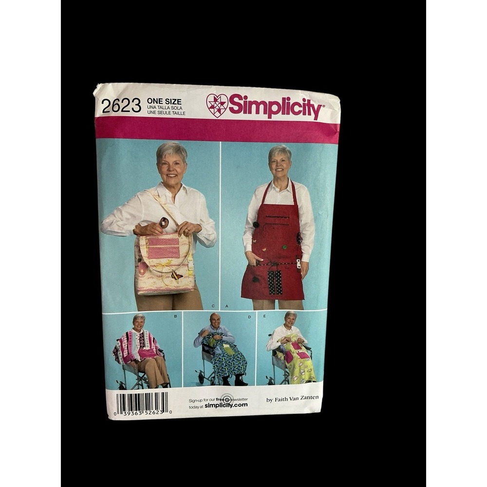 2623 Simplicity SEWING Pattern UNCUT Craft wheelchair accessories cape apron bag